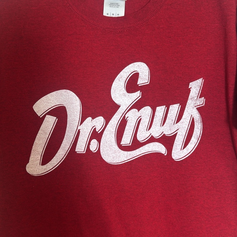Red Men's Dr.Enuf T-Shirt, Size Medium - Picture 4 of 4